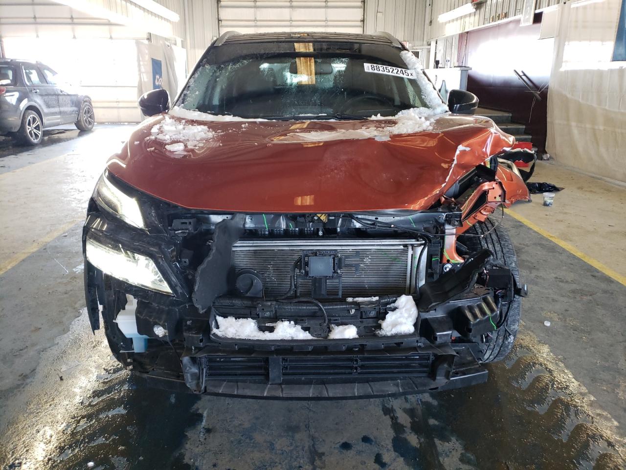 2021 Nissan Rogue VIN JN8AT3DD9MW310519 Copart auction photo, front end / rejected repair damage thumbnail 5