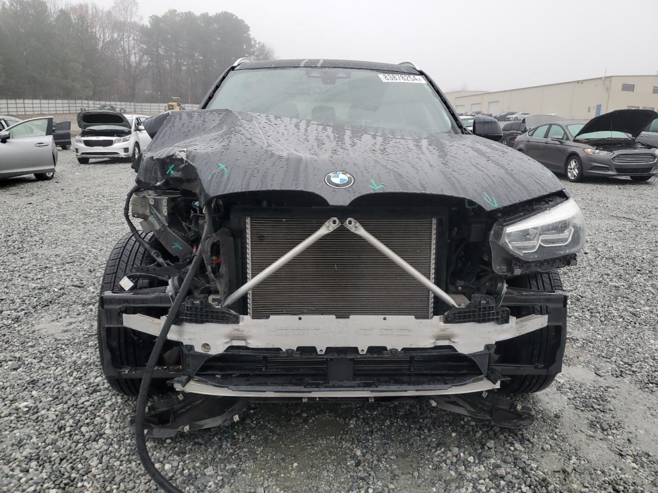2019 BMW X3 VIN 5UXTR7C51KLF24733 Copart auction photo, front end damage thumbnail 5