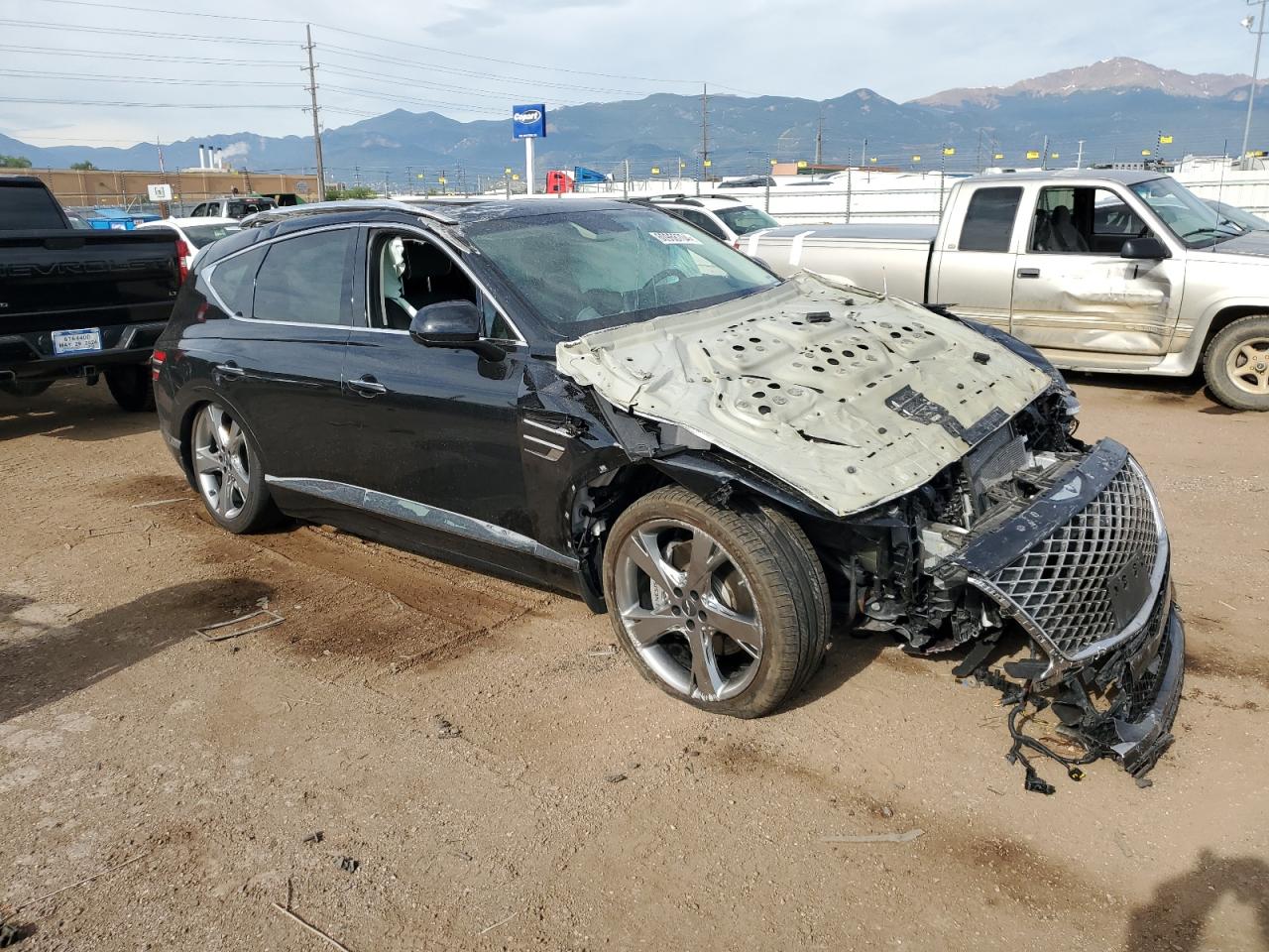 2022 Genesis Gv80 VIN KMUHBDSB0NU092050 Copart auction photo, rollover / rear end damage thumbnail 4