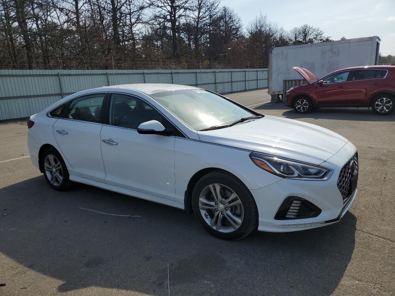 2019 Hyundai Sonata VIN 5NPE34AF6KH732470 Copart auction photo, side / front end damage thumbnail 4