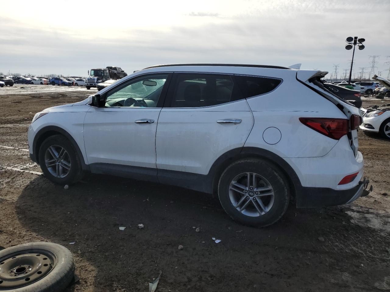 2018 Hyundai Santa Fe VIN 5NMZU3LB5JH053370 Copart auction photo, rear end / front end damage thumbnail 2