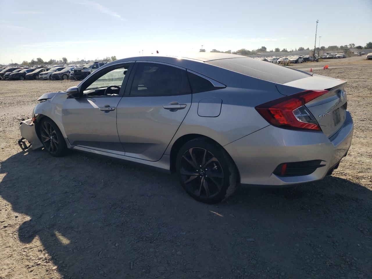 2020 Honda Civic VIN 19XFC2F83LE201204 Copart auction photo, front end damage thumbnail 2