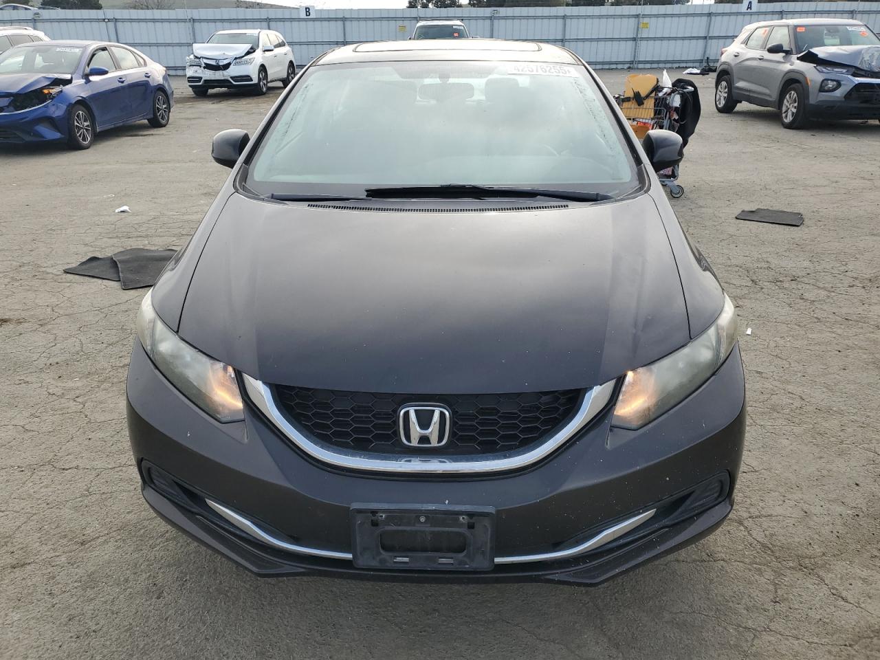 2013 Honda Civic VIN 19XFB2F86DE202481 Copart auction photo, side damage thumbnail 5