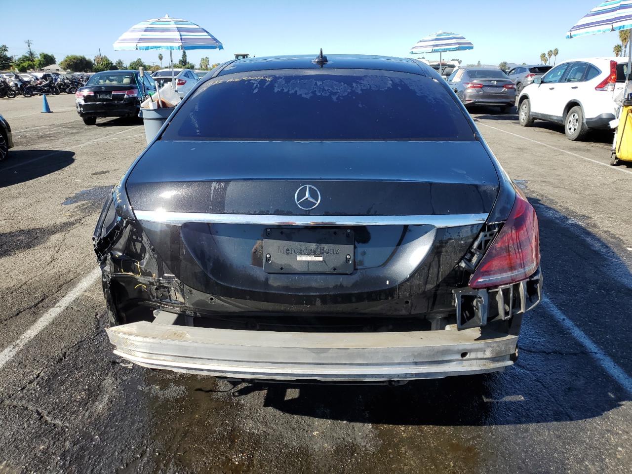 2018 Mercedes-Benz S-klasse VIN WDDUG8DB3JA416844 Copart auction photo, rear end / side damage thumbnail 6
