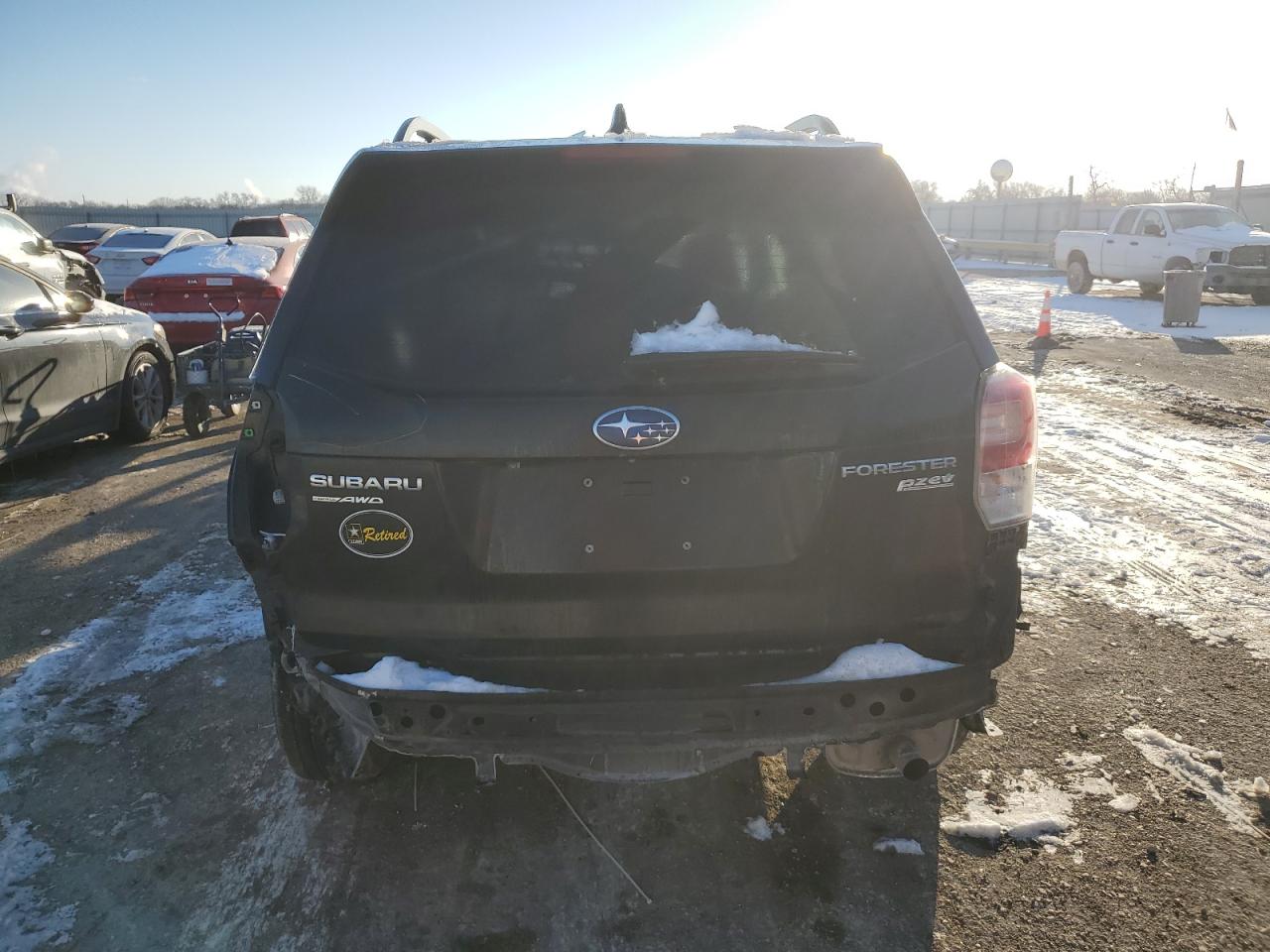 2017 Subaru Forester VIN JF2SJAECXHH575686 Copart auction photo, front end / rear end damage thumbnail 6
