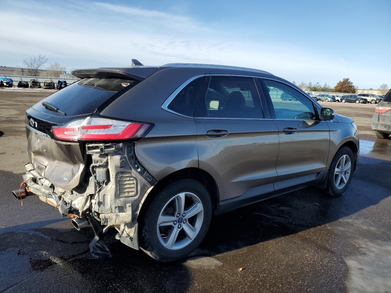 2019 Ford Edge VIN 2FMPK4J91KBB32548 Copart auction photo, rear end / undercarriage damage thumbnail 3