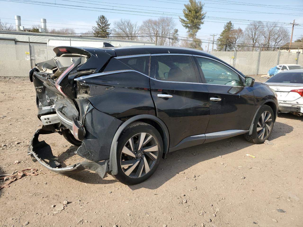 2016 Nissan Murano VIN 5N1AZ2MHXGN169604 Copart auction photo, rear end / side damage thumbnail 3