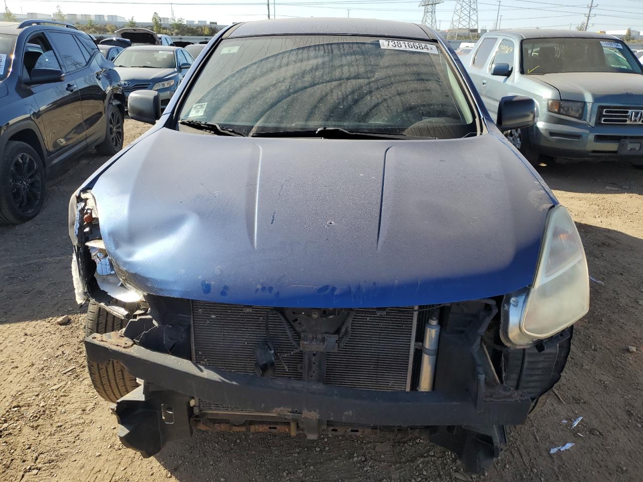 2009 Nissan Rogue VIN JN8AS58TX9W043012 Copart auction photo, front end damage thumbnail 5