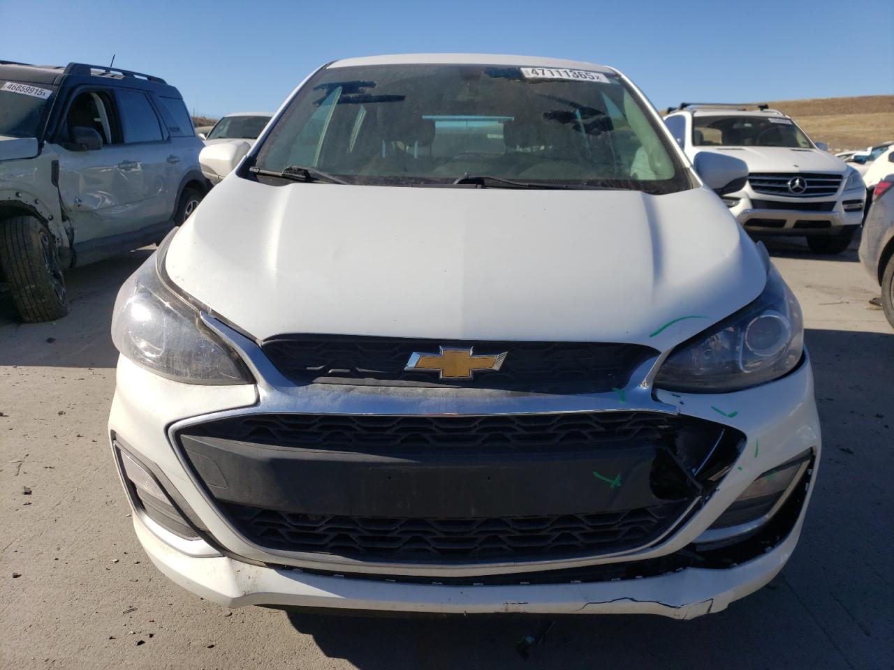 2020 Chevrolet Spark VIN KL8CD6SA6LC416608 Copart auction photo, front end / hail damage thumbnail 5