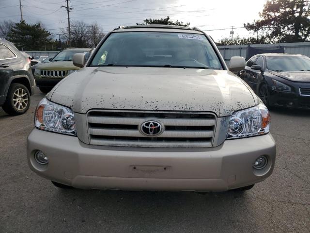 2007 Toyota Highlander VIN JTEGP21AX70145193 Copart auction photo, side damage thumbnail 5