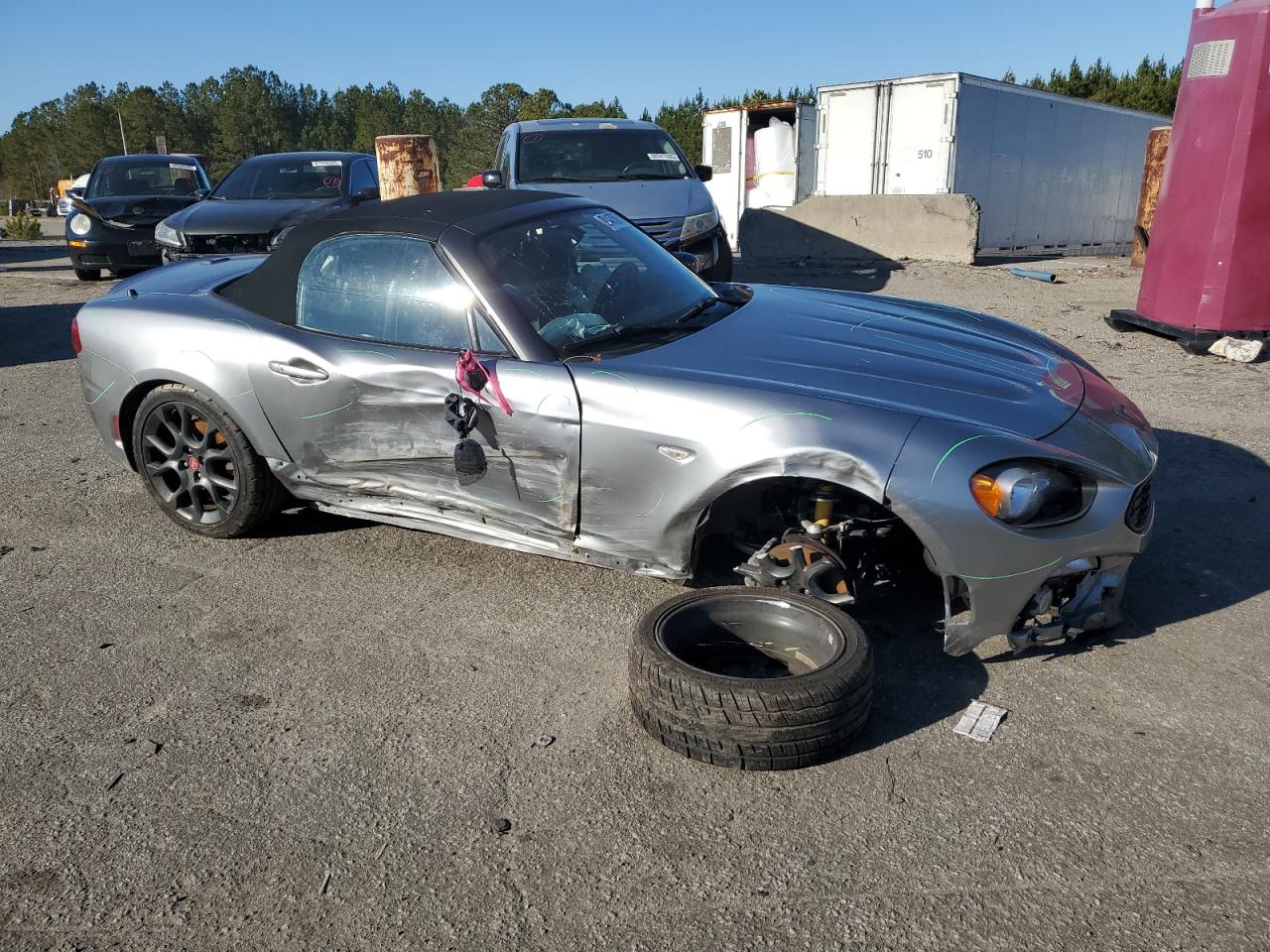 2017 Fiat 124 Spider VIN JC1NFAEK6H0113755 Copart auction photo, all over damage thumbnail 4