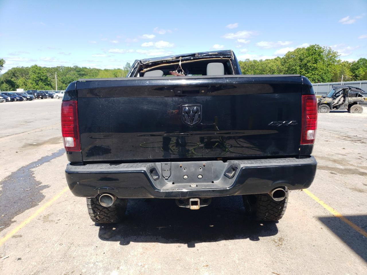 2014 RAM 1500 VIN 1C6RR7FT8ES217029 Copart auction photo, rollover damage thumbnail 6