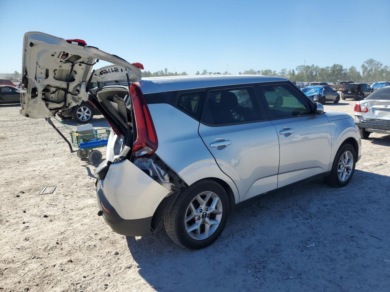 2021 KIA Soul VIN KNDJ23AU1M7749985 Copart auction photo, rear end damage thumbnail 3