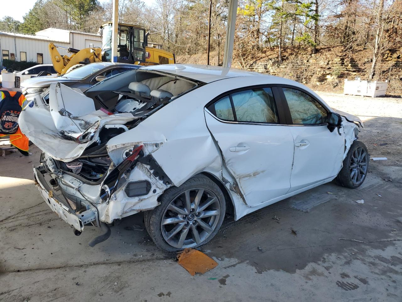 2018 Mazda 3 VIN 3MZBN1W32JM249073 Copart auction photo, all over damage thumbnail 3