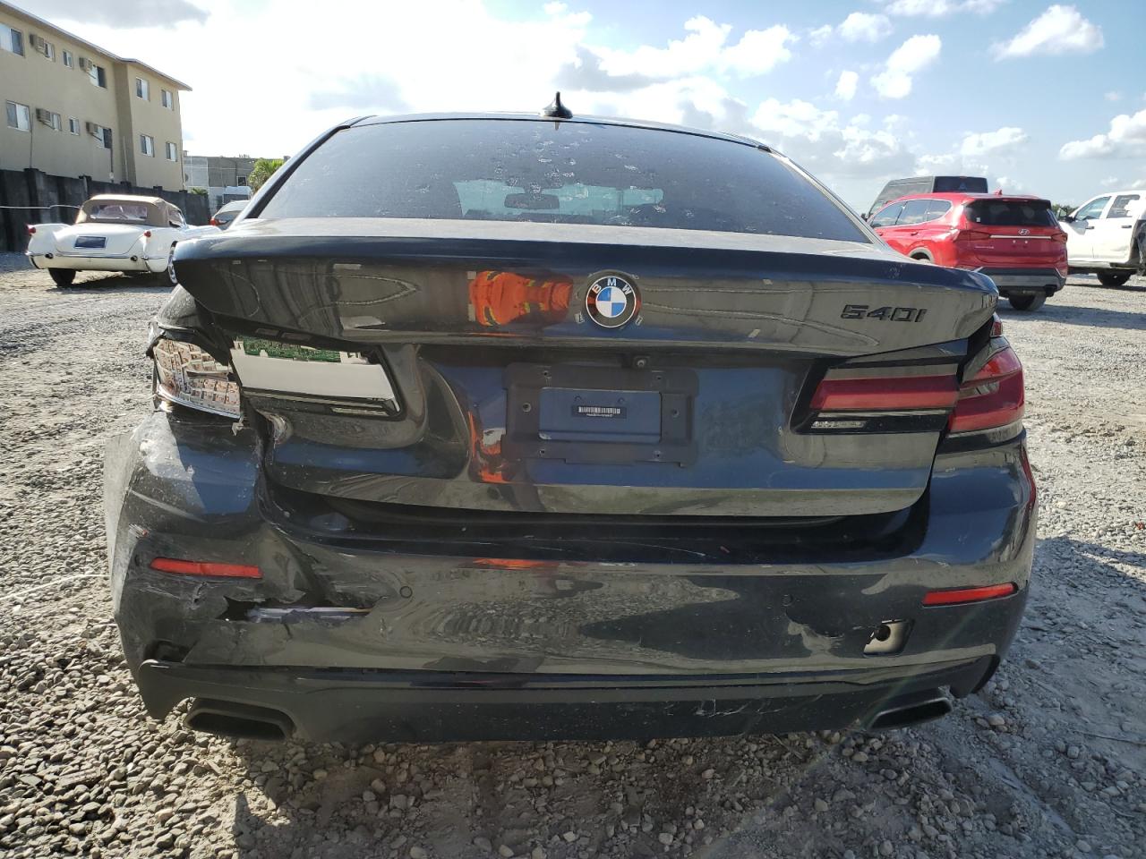 2021 BMW 5er VIN WBA53BJ04MWW99432 Copart auction photo, front end / rear end damage thumbnail 6