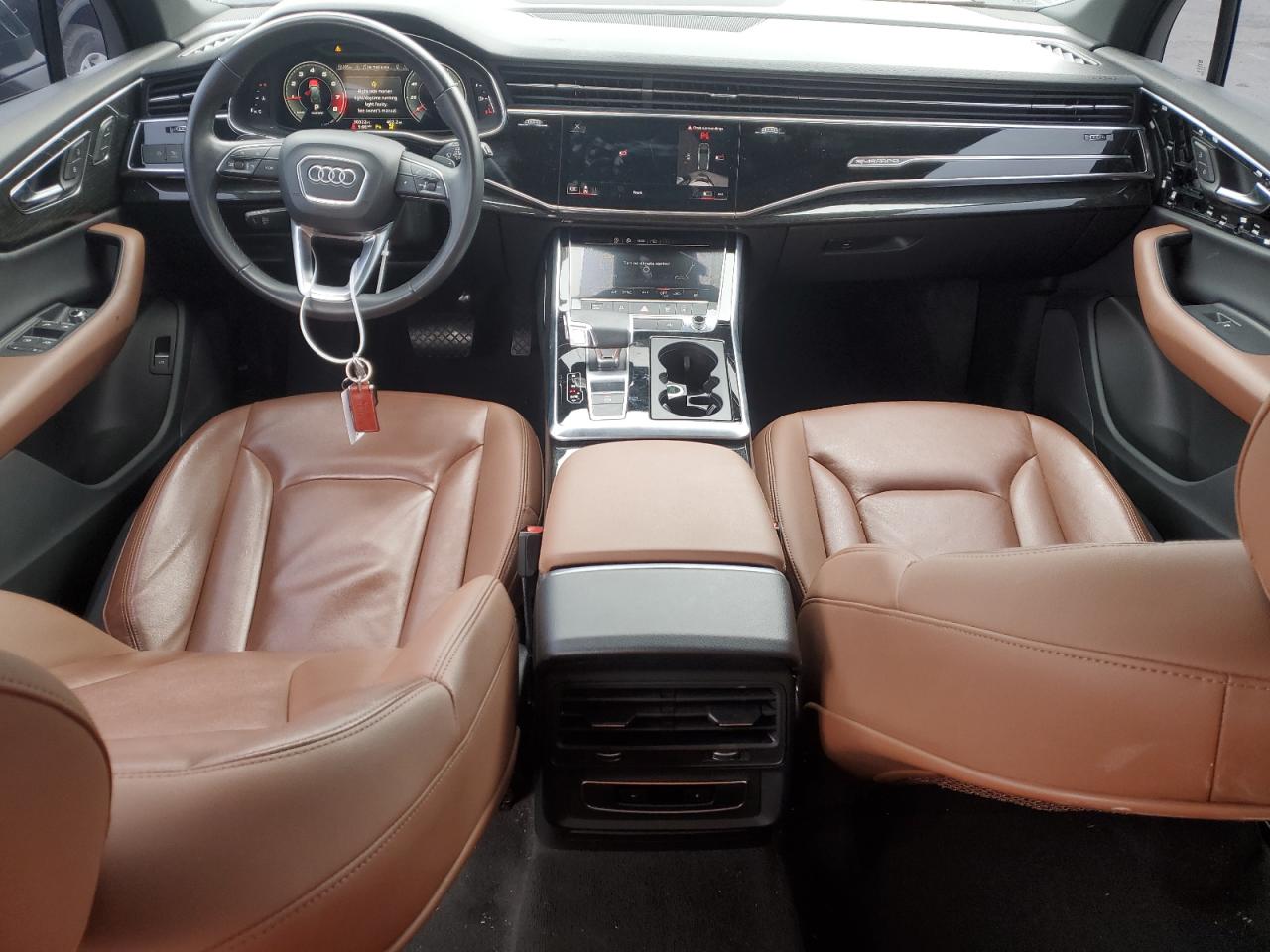 2021 Audi Q7 VIN WA1AJAF79MD000163 Copart auction photo, front end / side damage thumbnail 8