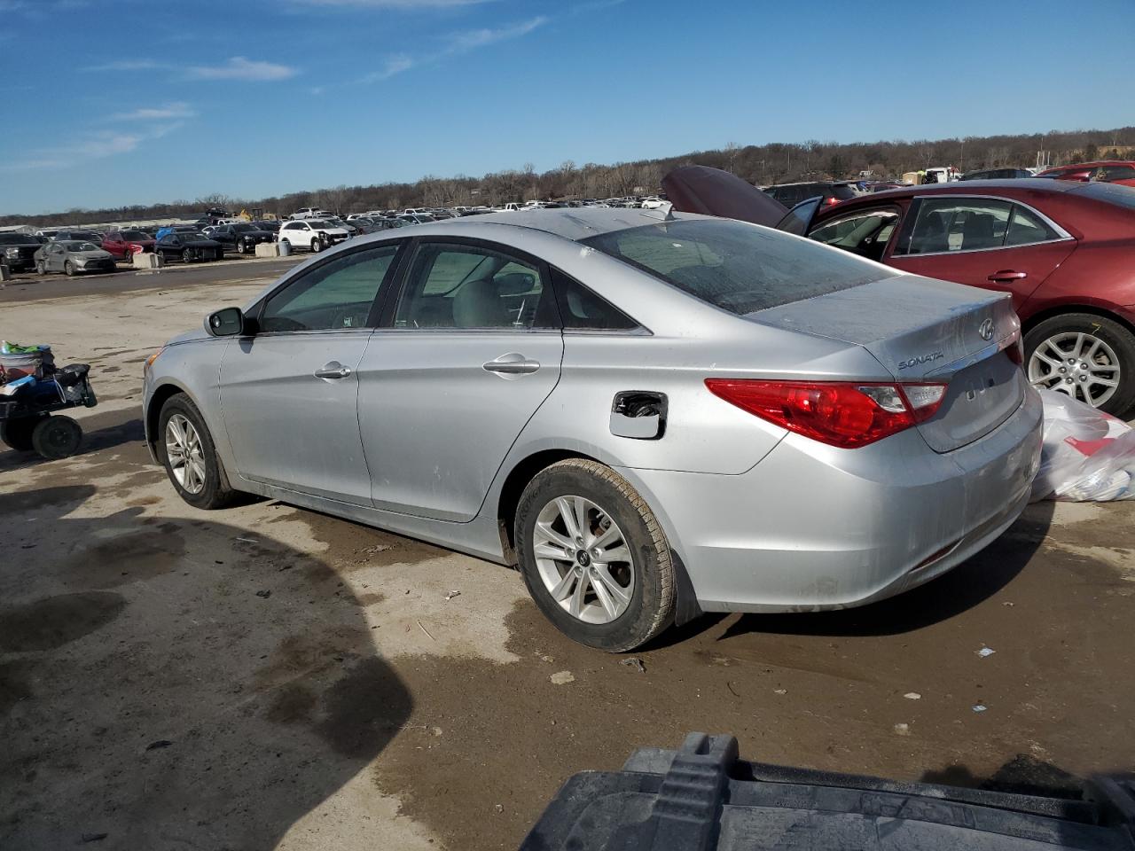 2013 Hyundai Sonata VIN 5NPEB4AC8DH709770 Copart auction photo, vandalism damage thumbnail 2
