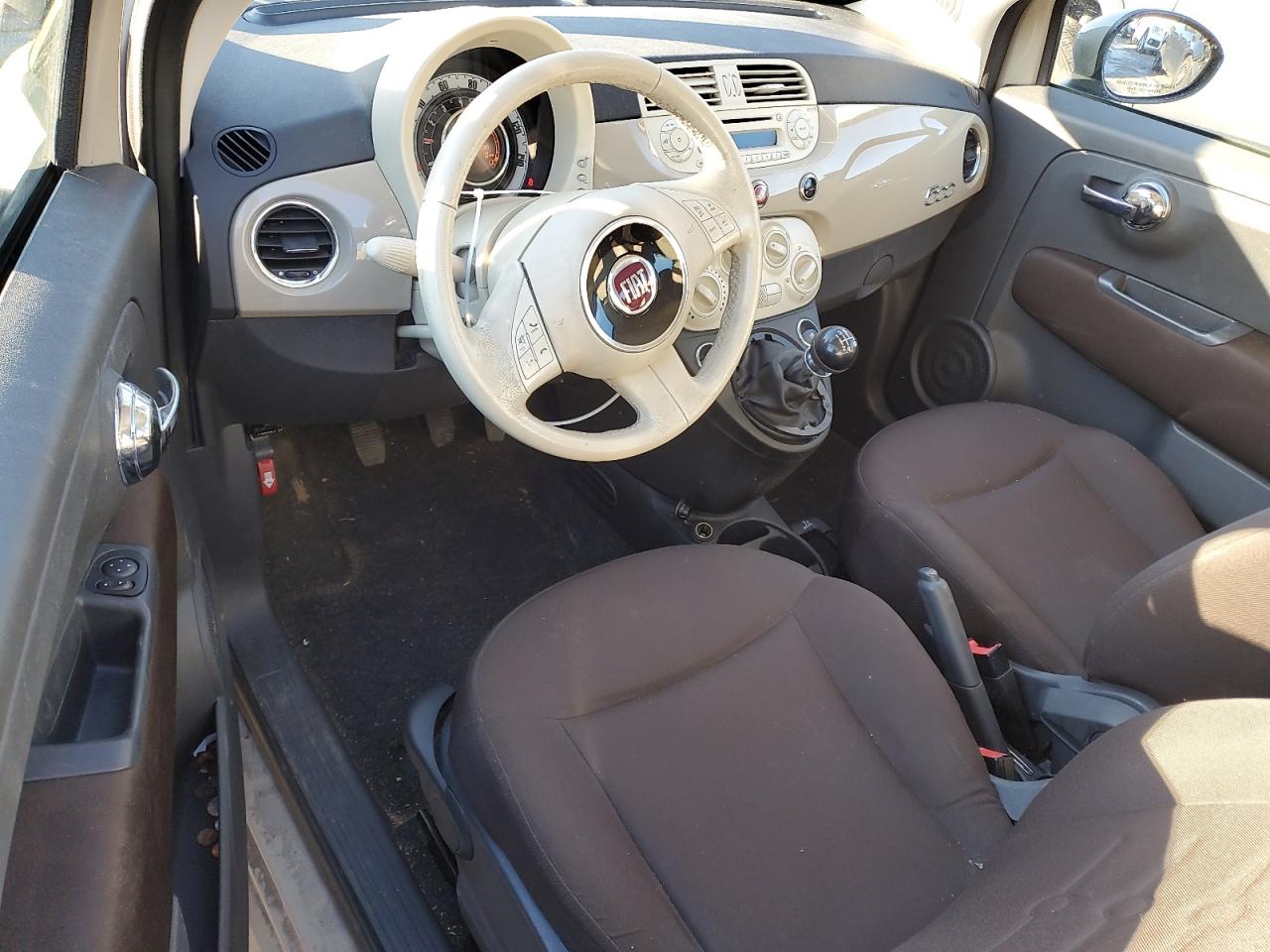 2012 Fiat 500 VIN 3C3CFFAR1CT126844 Copart auction photo, front end / minor dent/scratches damage thumbnail 8