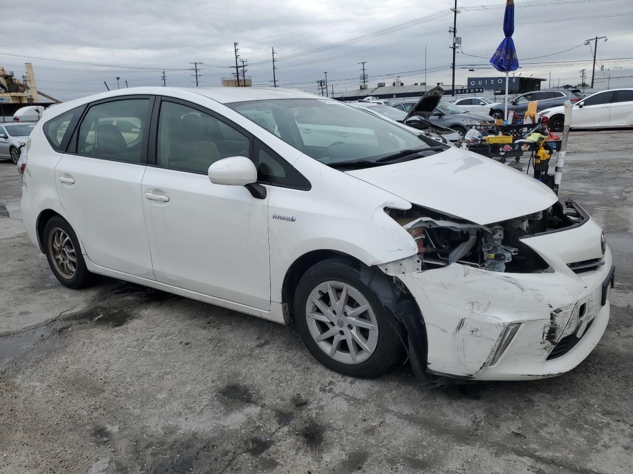2013 Toyota Prius VIN JTDZN3EU7D3231035 Copart auction photo, front end / rear end damage thumbnail 4