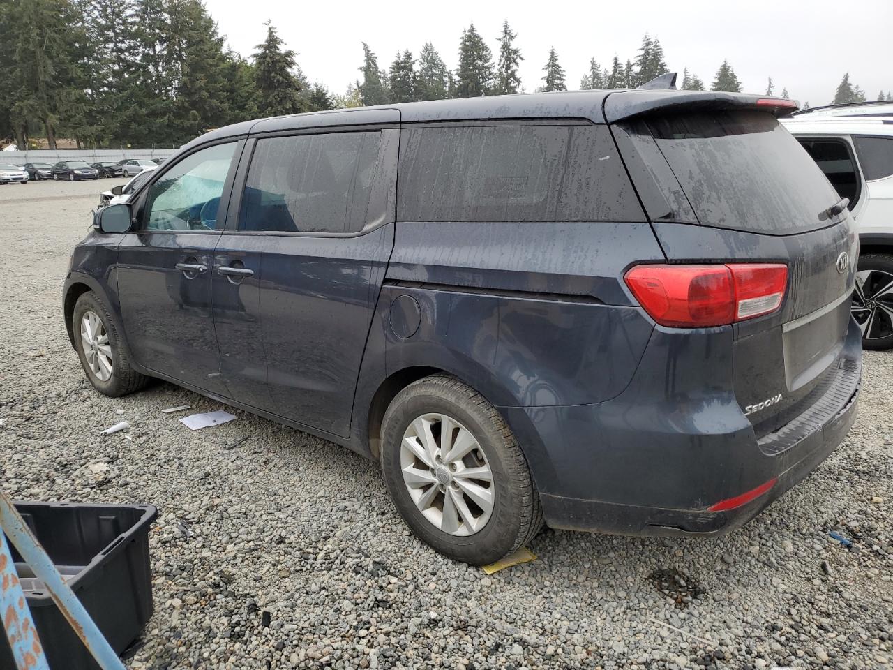 2017 KIA Sedona VIN KNDMB5C17H6219799 Copart auction photo, all over / vandalism damage thumbnail 2
