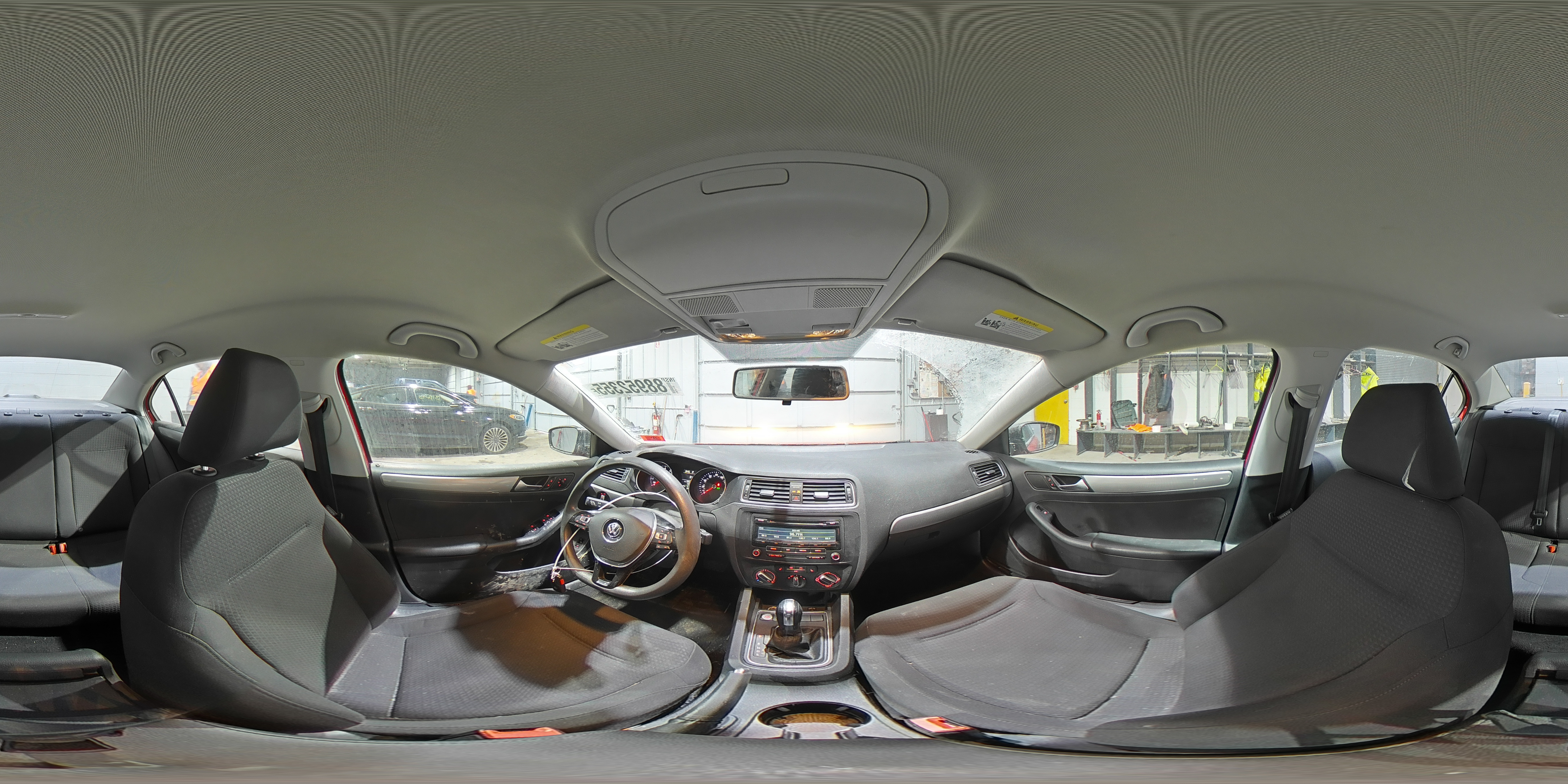 2015 Volkswagen Jetta VIN 3VWD17AJ4FM349826 Copart auction photo, top/roof / side damage thumbnail 13