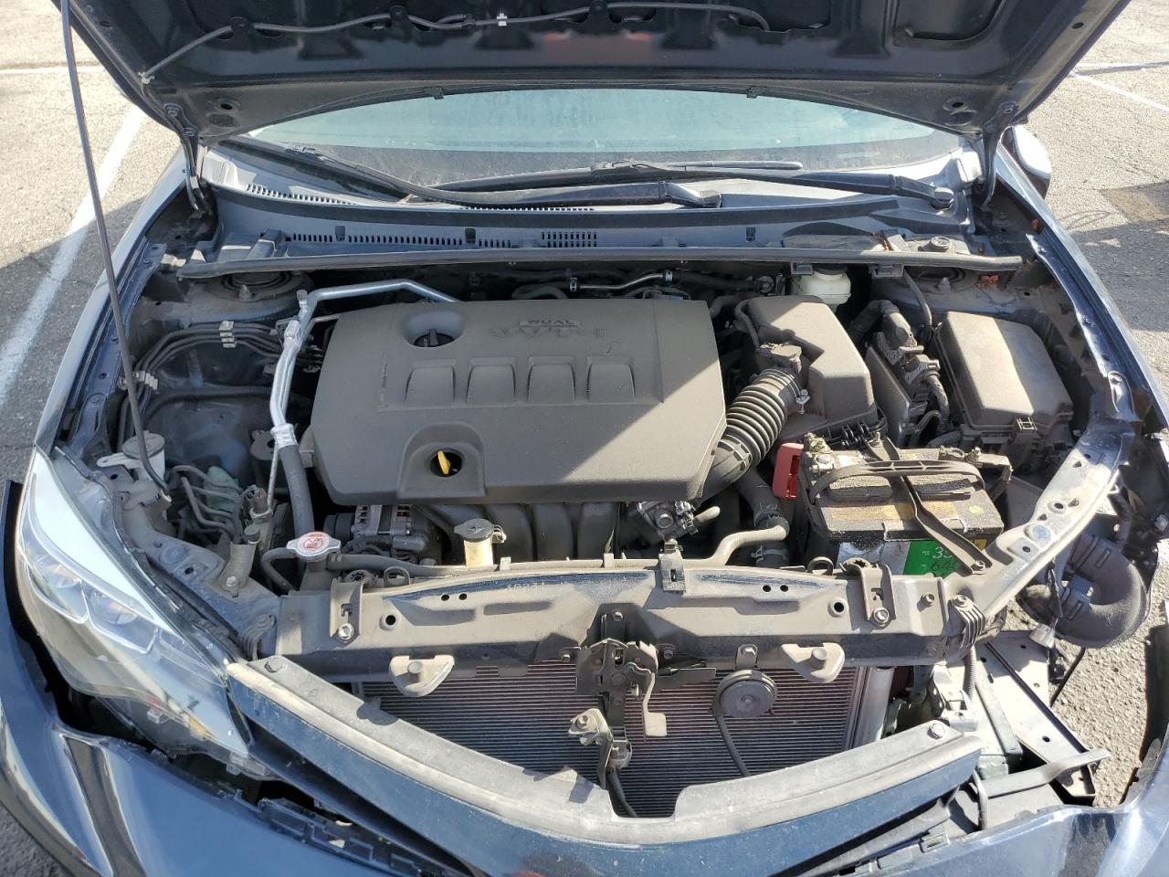 2018 Toyota Corolla VIN 5YFBURHE9JP805598 Copart auction photo, front end / undercarriage damage thumbnail 11