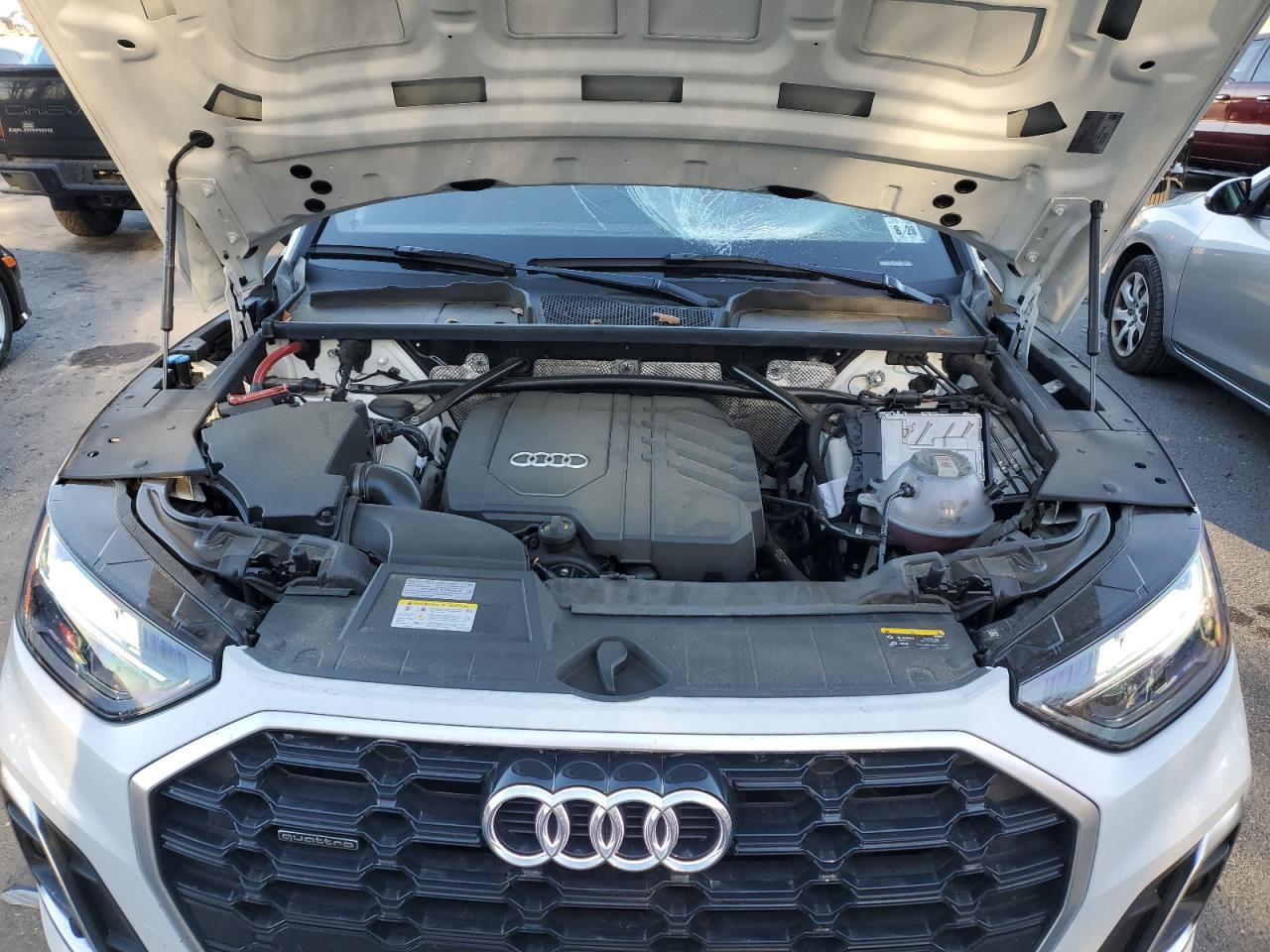 2023 Audi Q5 VIN WA1GAAFY7P2174106 Copart auction photo, top/roof damage thumbnail 12