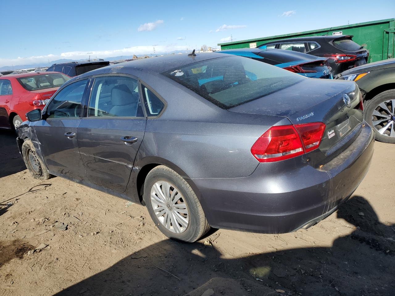2014 Volkswagen Passat VIN 1VWAT7A36EC113368 Copart auction photo, front end / side damage thumbnail 2