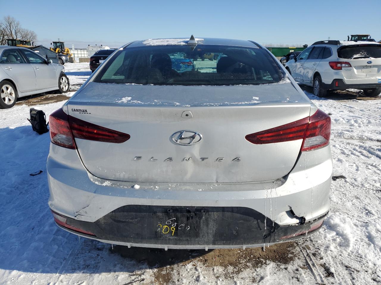 2019 Hyundai Elantra VIN 5NPD84LF6KH450159 Copart auction photo, side damage thumbnail 6