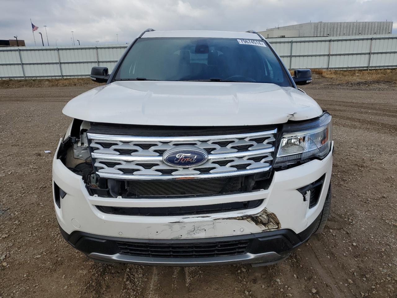 2018 Ford Explorer VIN 1FM5K8D82JGC48916 Copart auction photo, front end / side damage thumbnail 5
