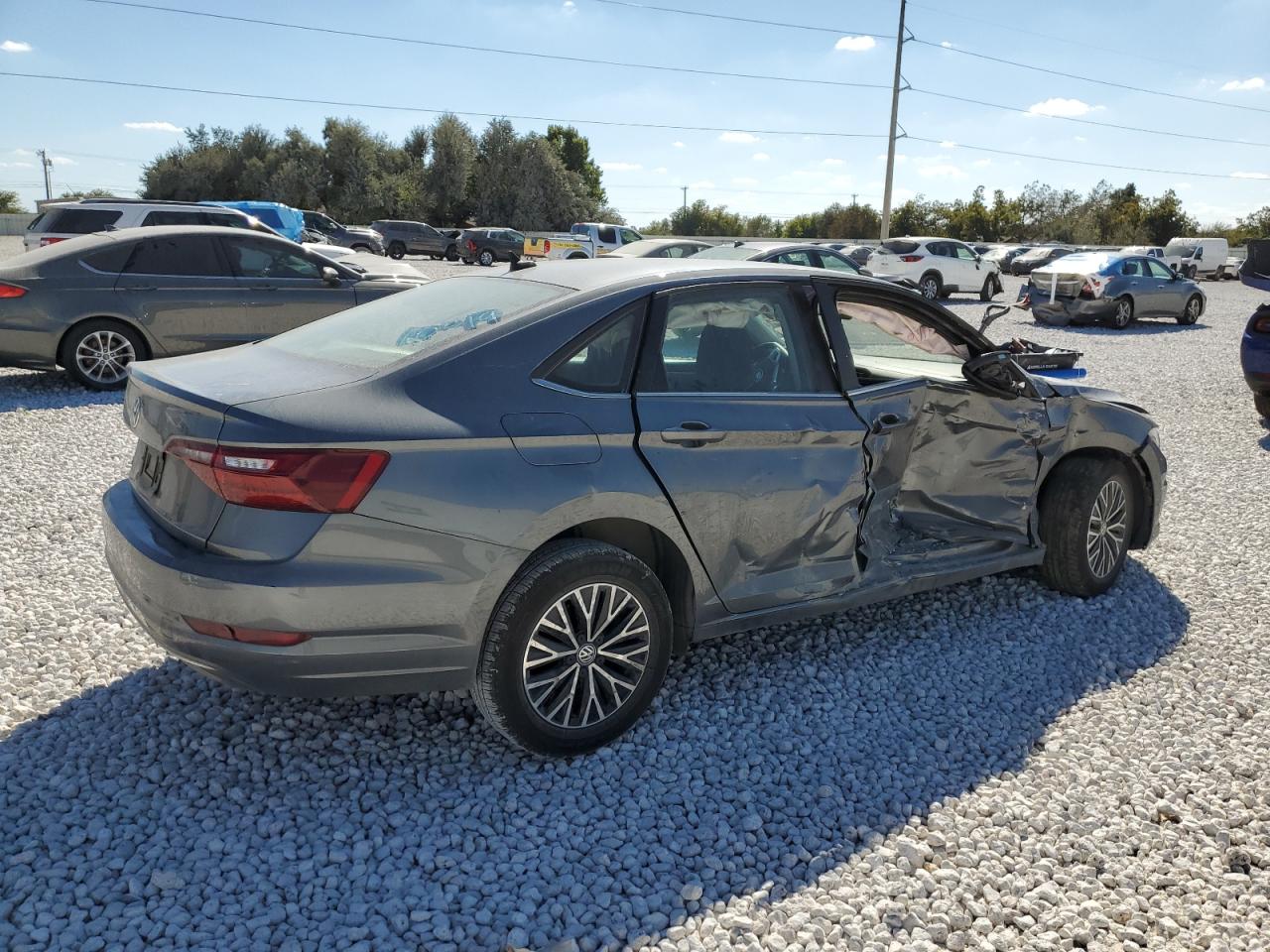 2021 Volkswagen Jetta VIN 3VWC57BU8MM035909 Copart auction photo, side damage thumbnail 3