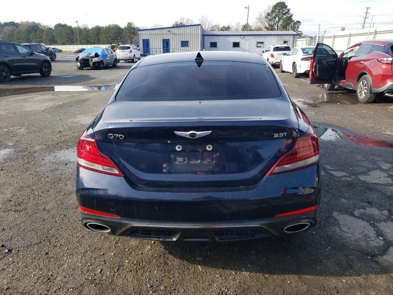 2019 Genesis G70 VIN KMTG34LE8KU021082 Copart auction photo, front end damage thumbnail 6
