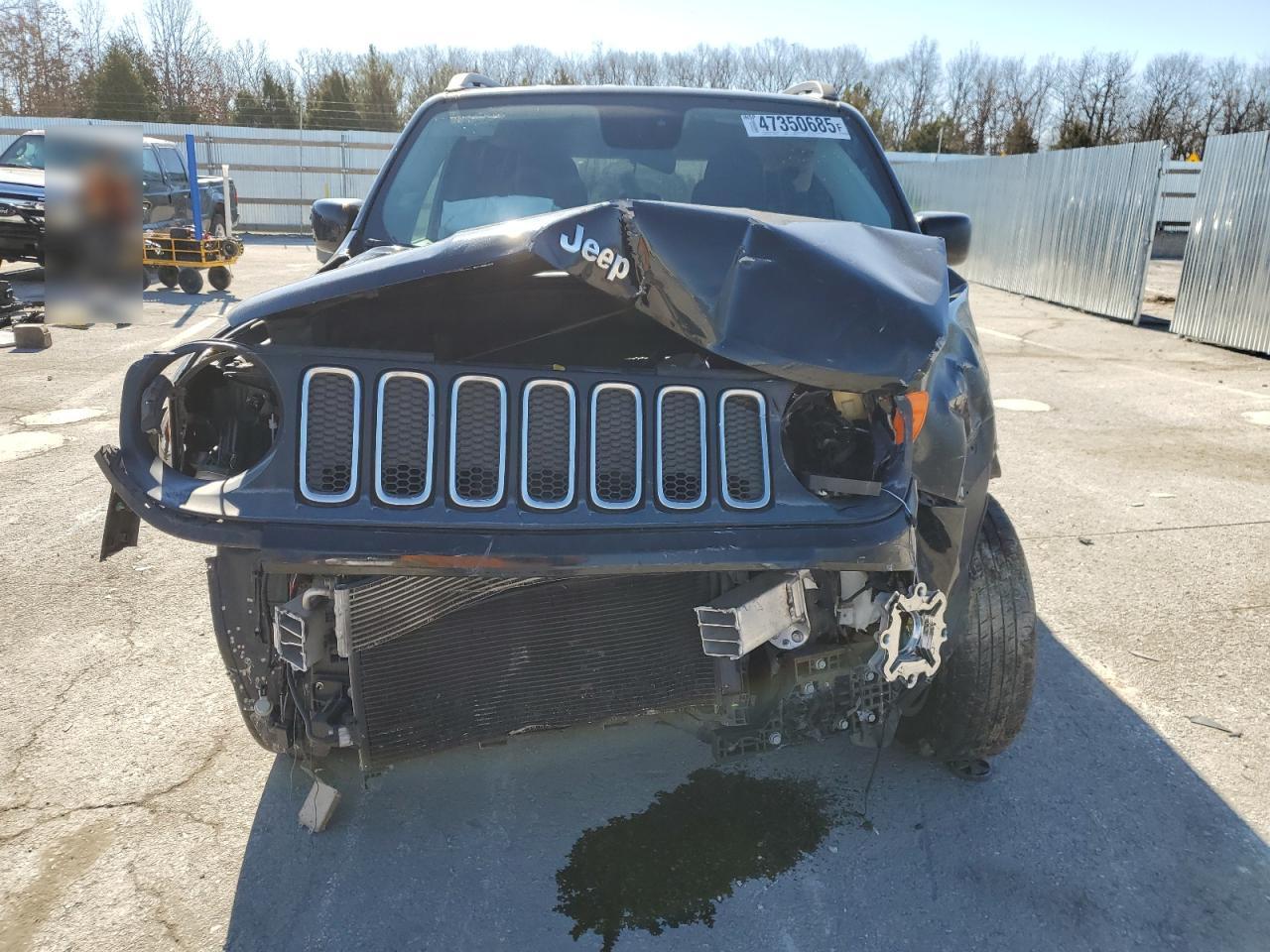 2017 Jeep Renegade VIN ZACCJBBB5HPF31270 Copart auction photo, front end / hail damage thumbnail 5