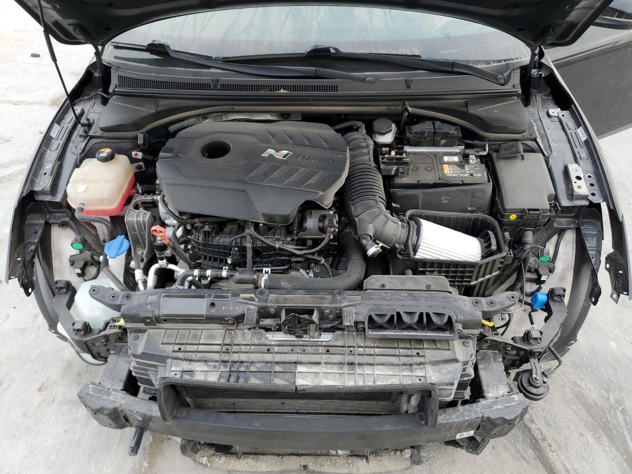 2022 Hyundai Veloster VIN KMHT36AH7NU013979 Copart auction photo, side / front end damage thumbnail 11
