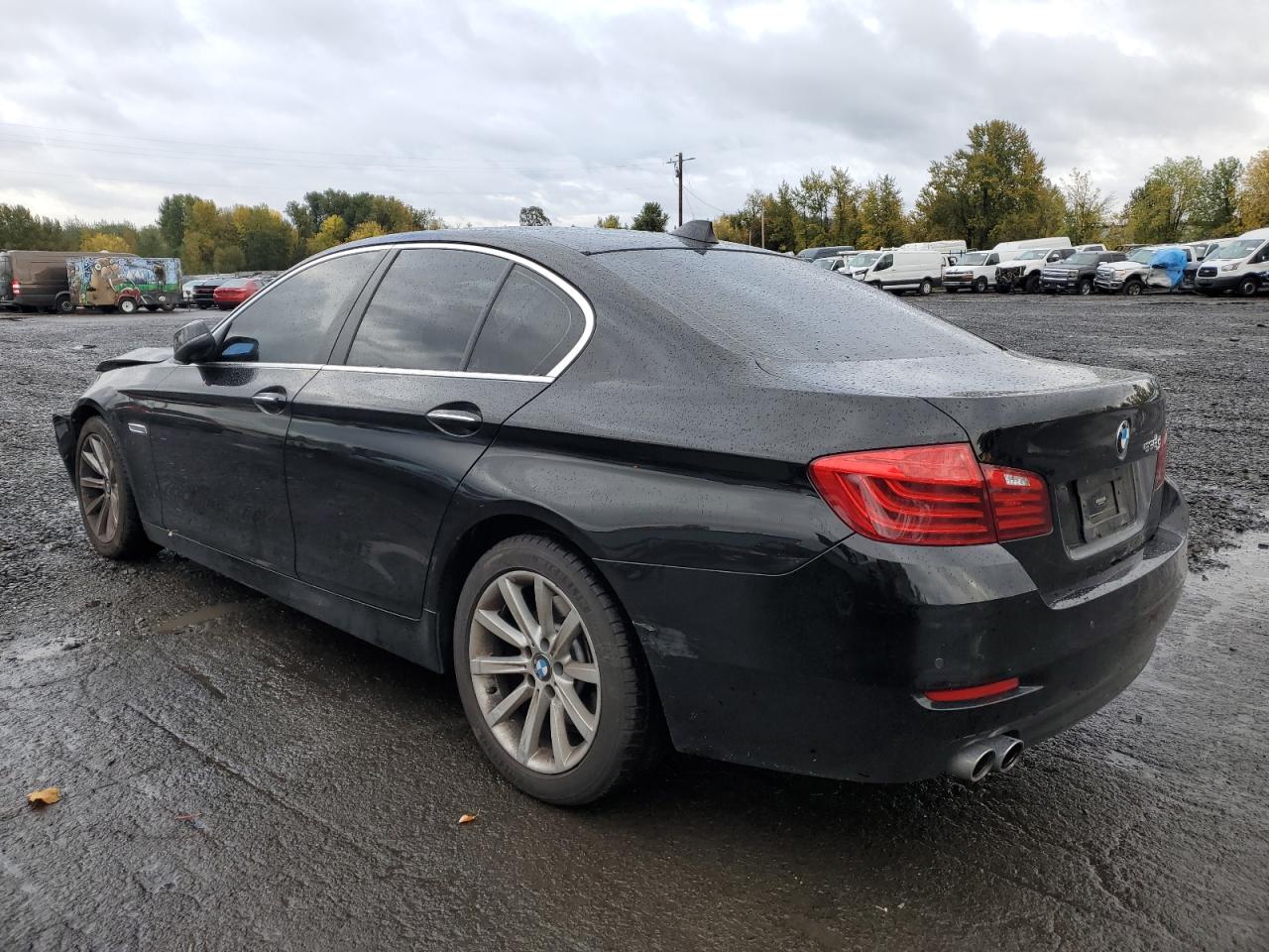 2014 BMW 5er VIN WBAXA5C52ED689830 Copart auction photo, front end damage thumbnail 2