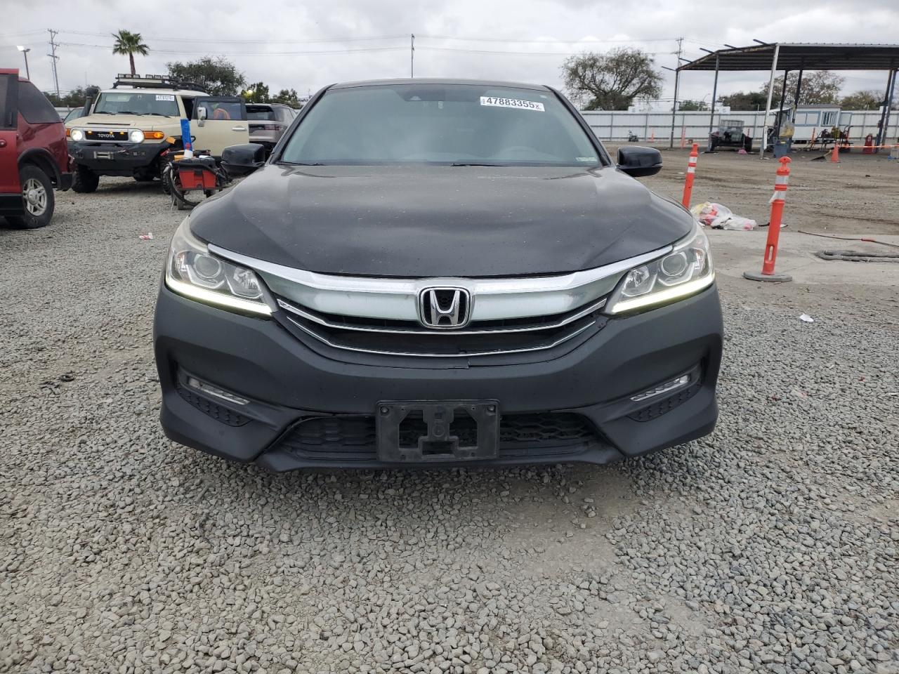 2017 Honda Accord VIN JHMCR6F37HC005728 Copart auction photo, rear end damage thumbnail 5