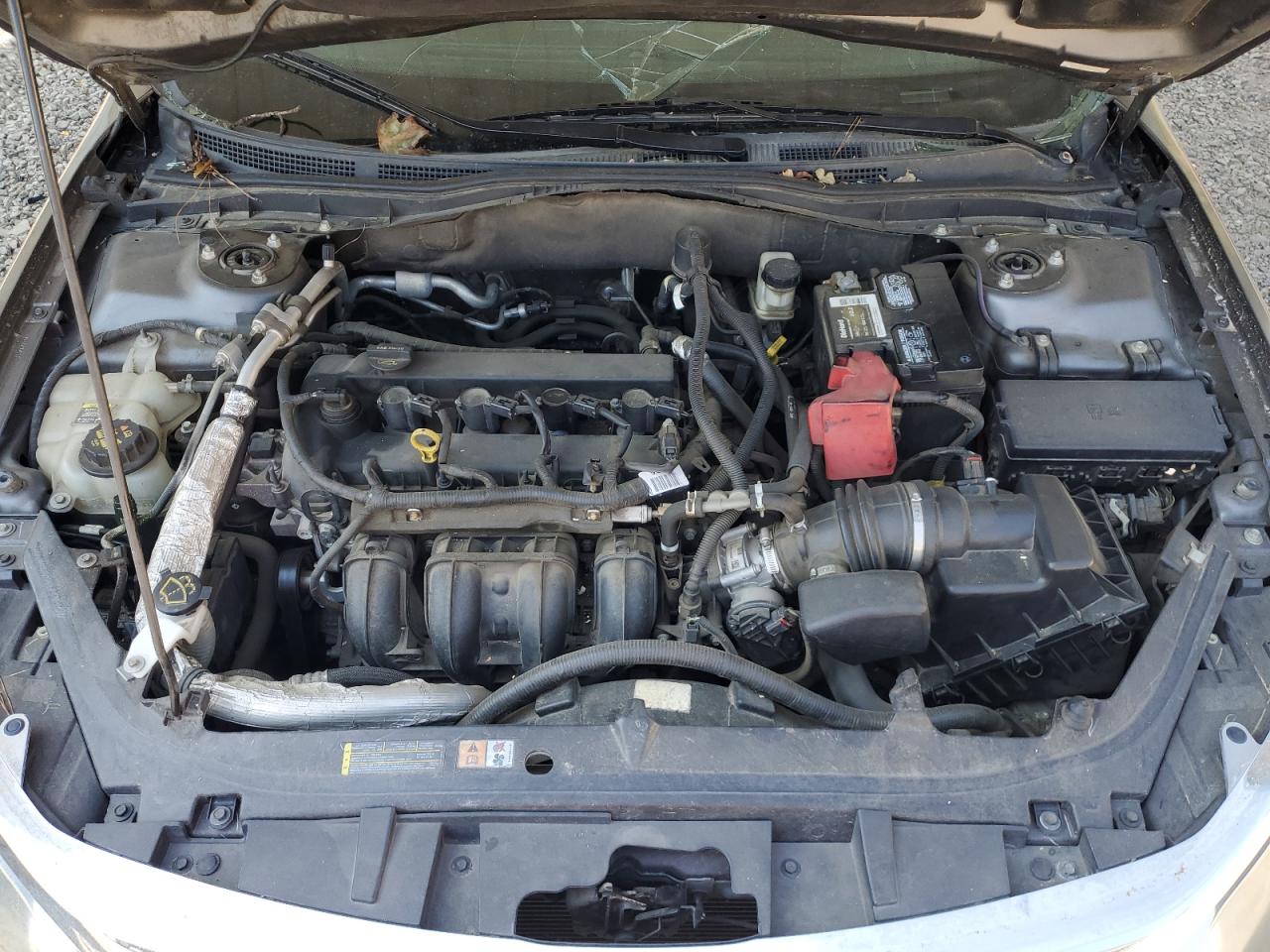 2010 Ford Fusion VIN 3FAHP0JA3AR340904 Copart auction photo, top/roof / front end damage thumbnail 11