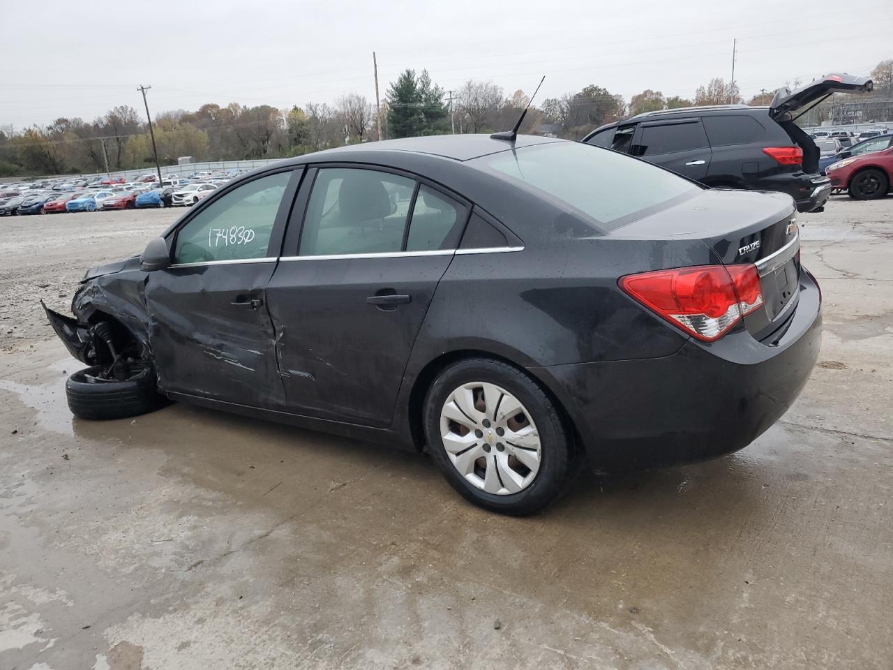 2012 Chevrolet Cruze VIN 1G1PC5SH0C7314418 Copart auction photo, side / front end damage thumbnail 2