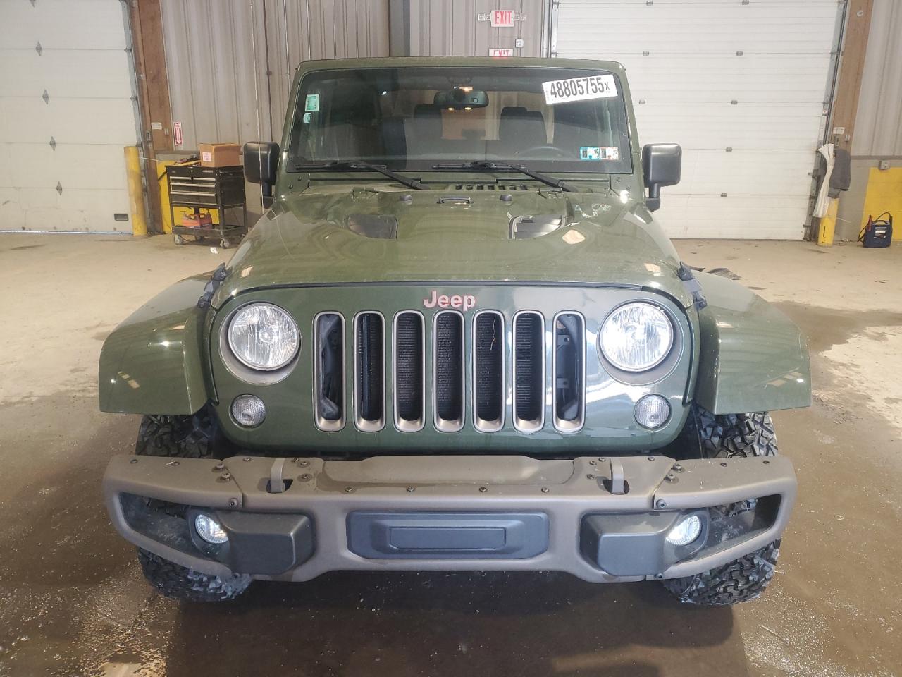 2016 Jeep Wrangler VIN 1C4AJWBG5GL221617 Copart auction photo, rear end damage thumbnail 5