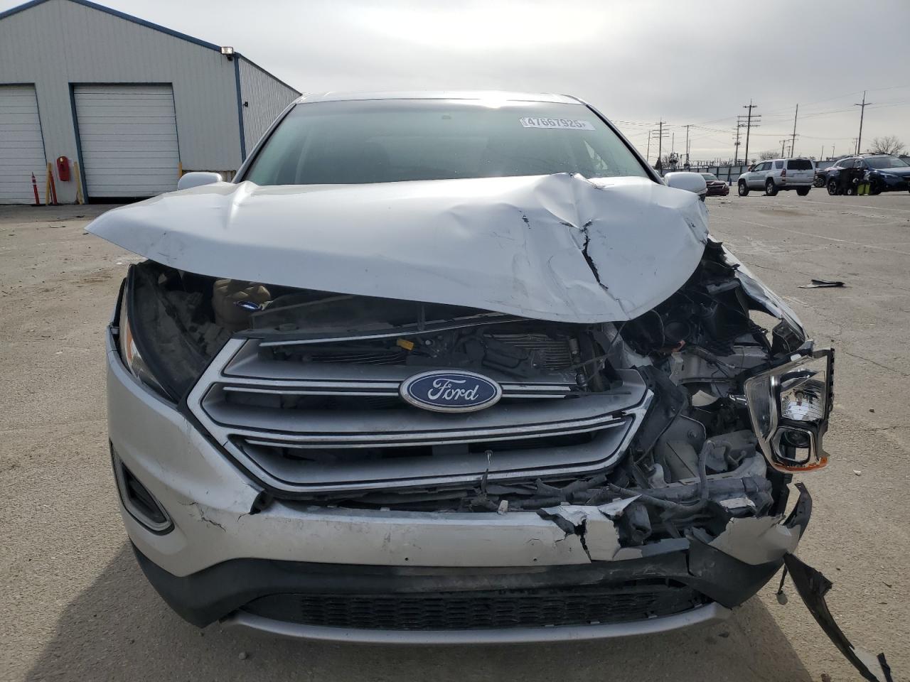 2017 Ford Edge VIN 2FMPK4K96HBB91571 Copart auction photo, front end damage thumbnail 5