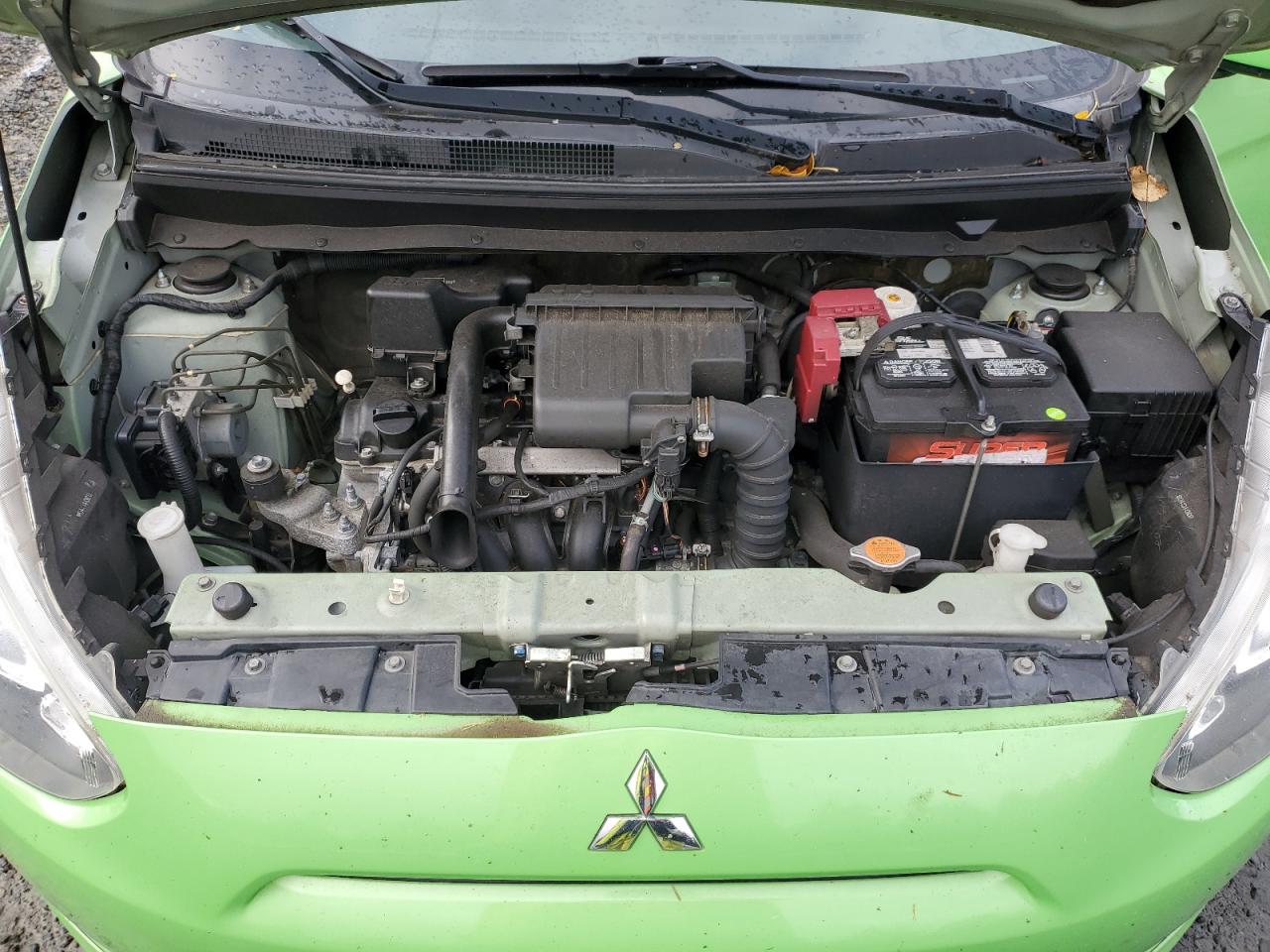 2014 Mitsubishi Mirage VIN ML32A4HJ5EH002686 Copart auction photo, rear end damage thumbnail 11
