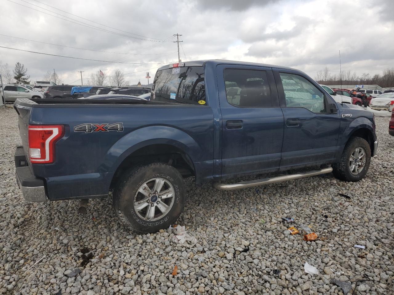 2017 Ford F-150 VIN 1FTEW1E80HFA61589 Copart auction photo, front end / side damage thumbnail 3