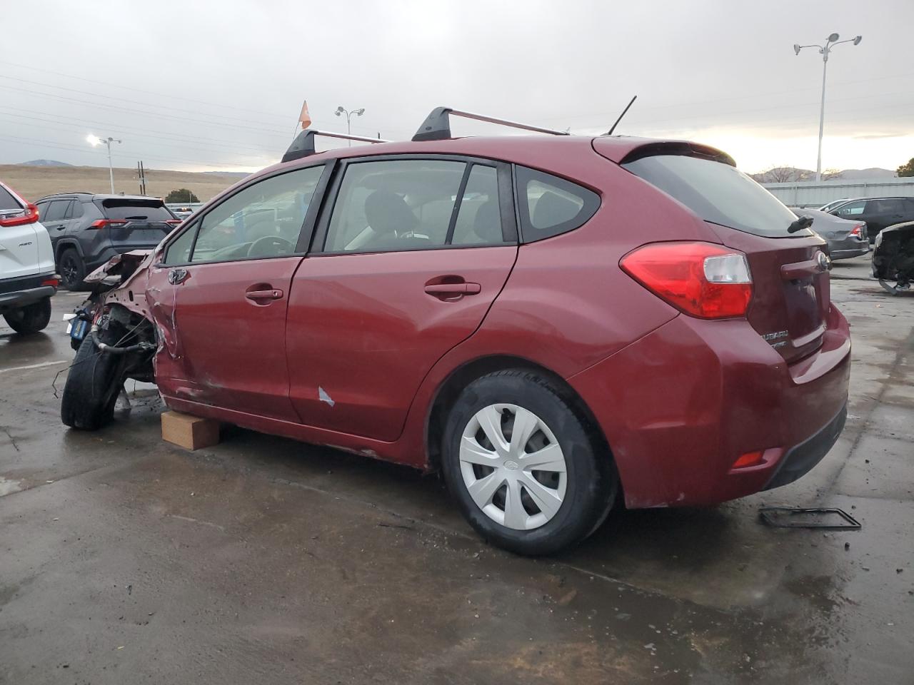 2015 Subaru Impreza VIN JF1GPAA65F8311118 Copart auction photo, front end / side damage thumbnail 2