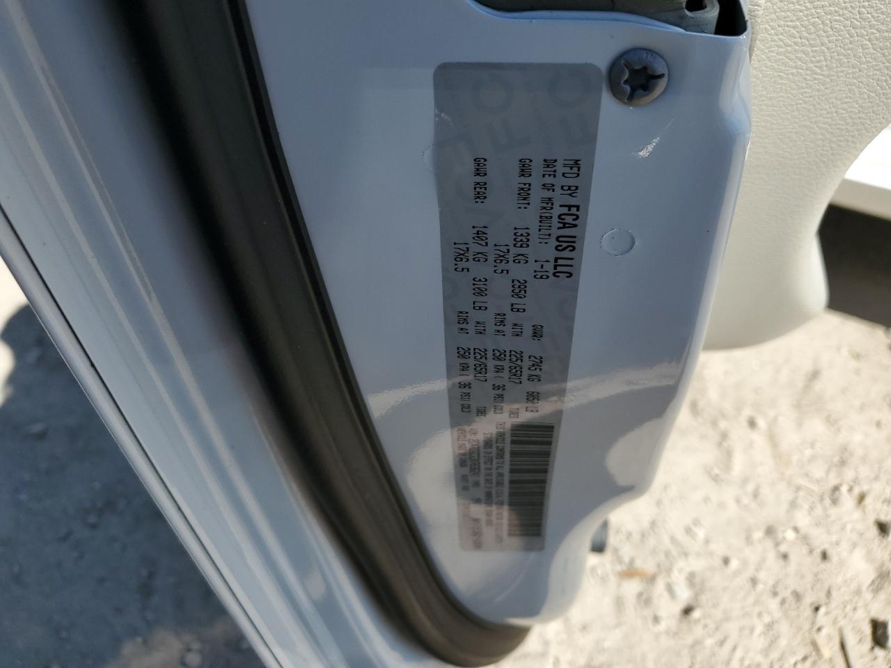 2019 Dodge Caravan VIN 2C4RDGCG3KR636241 Copart auction photo, water/flood damage thumbnail 14