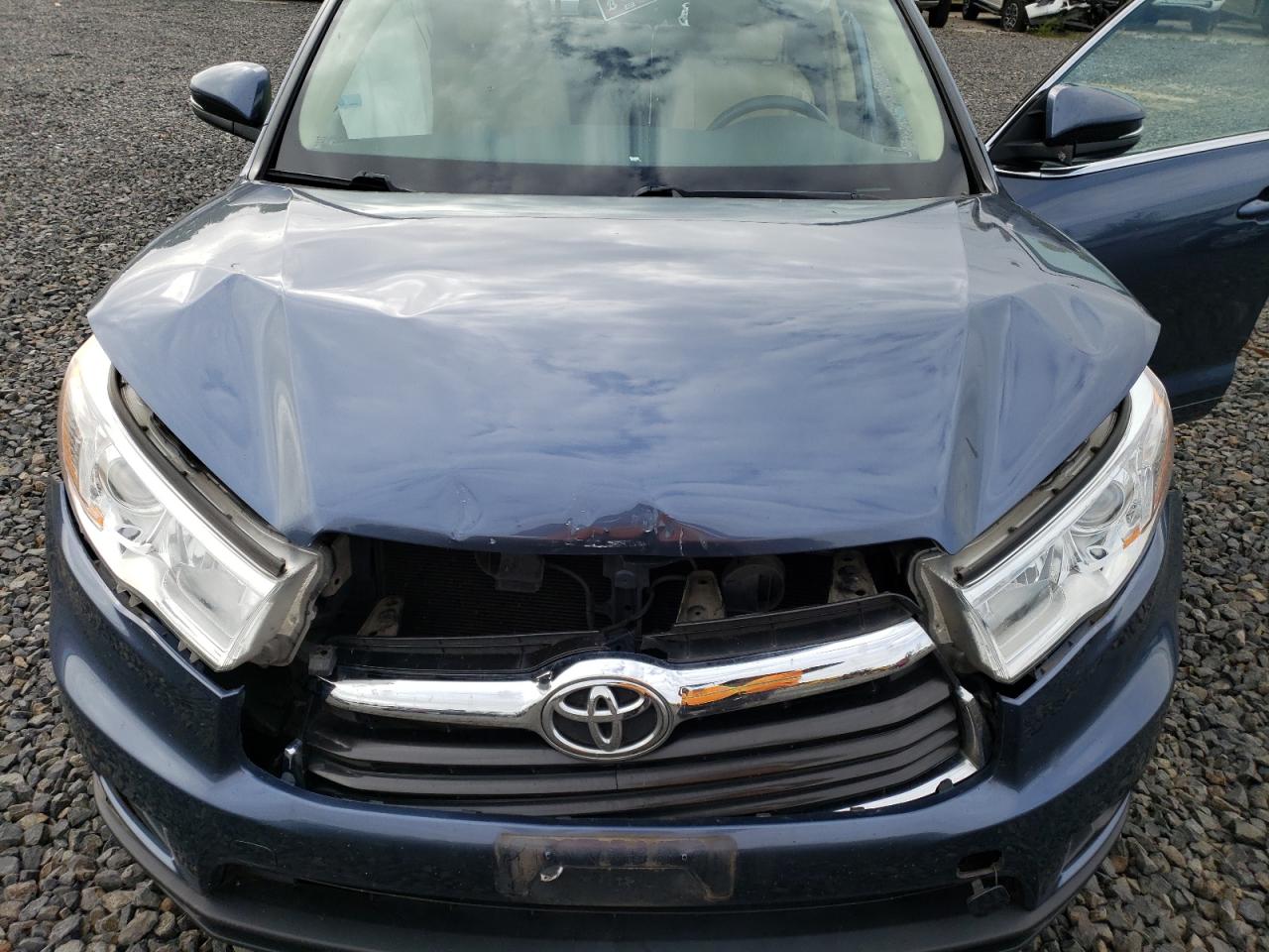 2014 Toyota Highlander VIN 5TDJKRFH0ES069176 Copart auction photo, front end damage thumbnail 13