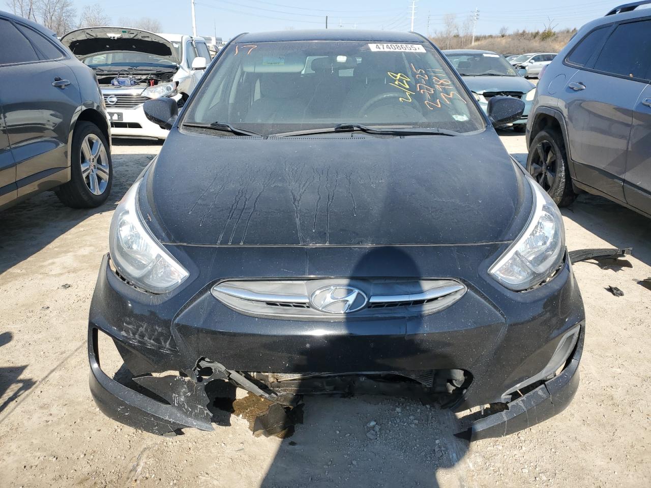 2017 Hyundai Accent VIN KMHCT5AE2HU355490 Copart auction photo, mechanical / front end damage thumbnail 5