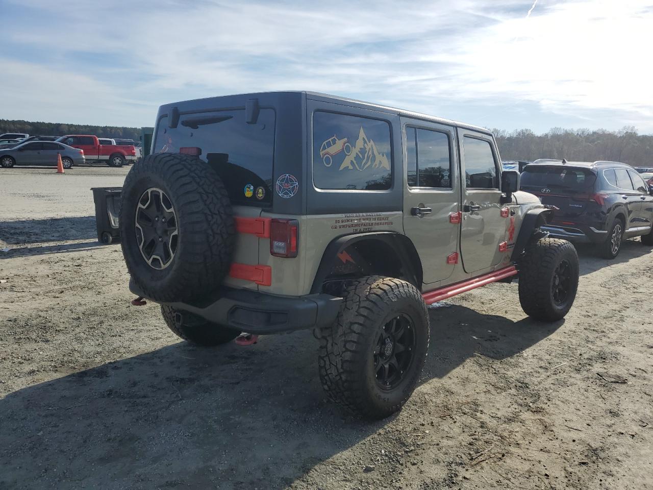 2017 Jeep Wrangler VIN 1C4BJWFG9HL586169 Copart auction photo, front end damage thumbnail 3
