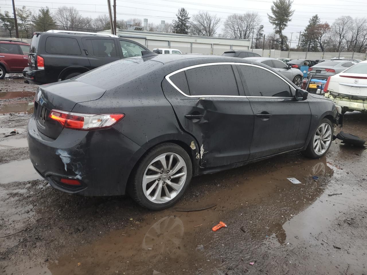 2016 Acura ILX VIN 19UDE2F75GA011231 Copart auction photo, front end / side damage thumbnail 3