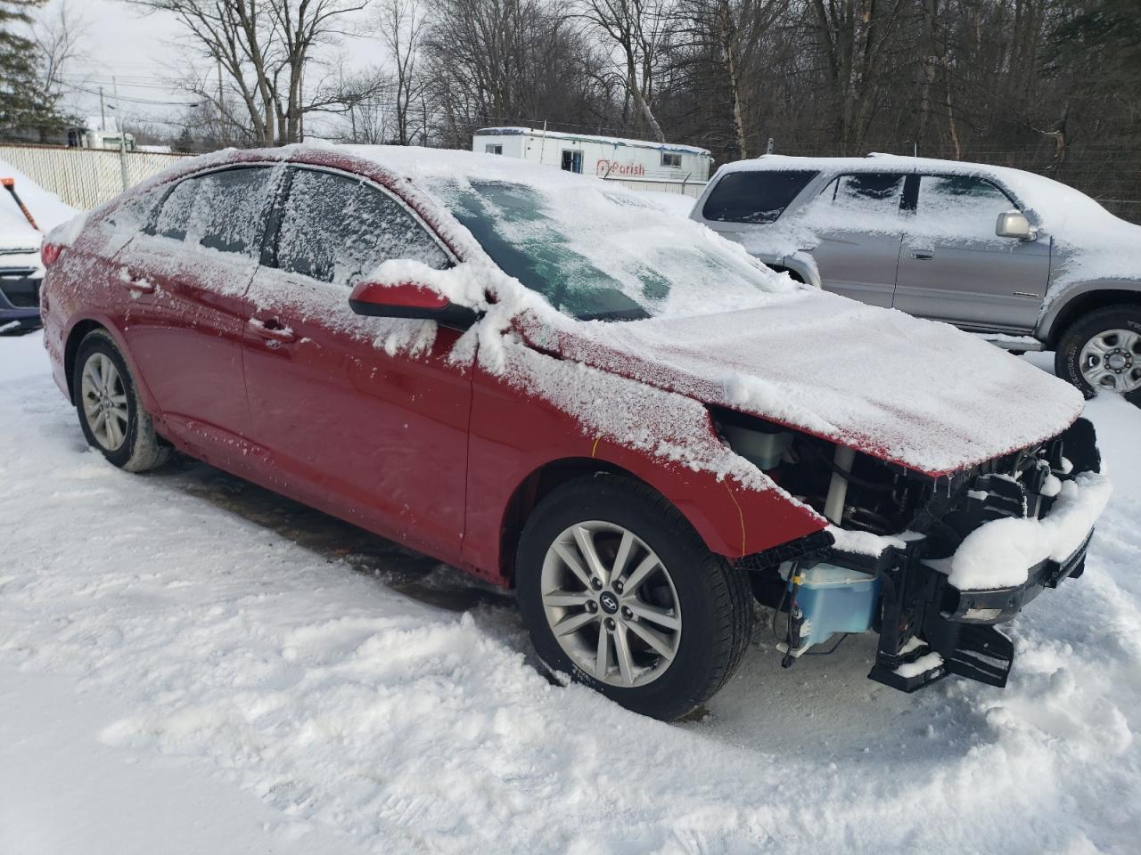 2017 Hyundai Sonata VIN 5NPE24AF2HH559509 Copart auction photo, front end / side damage thumbnail 4