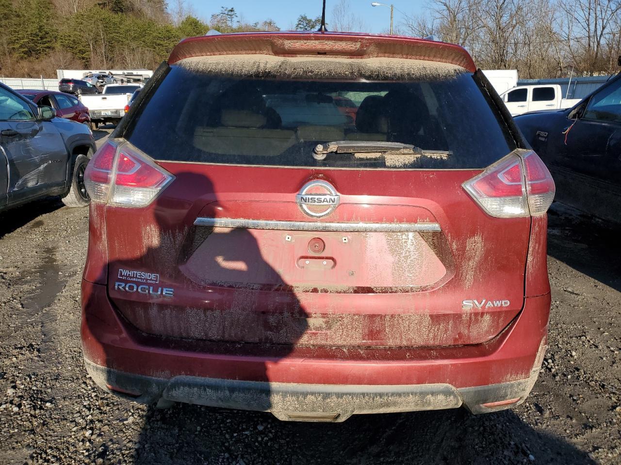 2016 Nissan Rogue VIN 5N1AT2MV6GC748947 Copart auction photo, front end / water/flood damage thumbnail 6